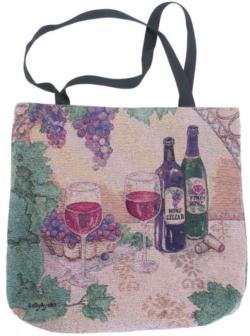 CLEARANCE Wine Cellar Tapestry Tote